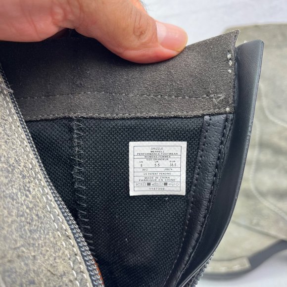 Merrell Drizzle Mid Calf Boots Gray Suede Size:8 Waterproof - Picture 7 of 15